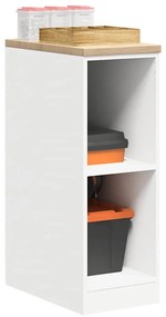 Armário de arrumação de garagem Branco 30x51x85 cm