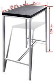 Conjunto de mesa de balcão para pequeno-almoço