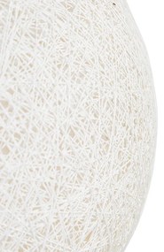 Candeeiro suspenso rural branco 60 cm - Corda Design,Moderno