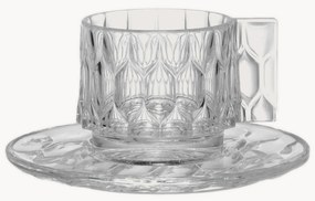 Chávenas de café com pires com padrão estruturado Jellies, 4 uni.