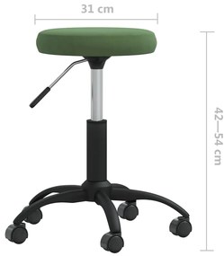 Cadeira de jantar veludo verde-escuro