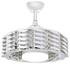 Alum DC LED Ceiling Fan 24W CCT White