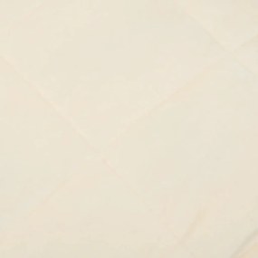 Manta pesada 11 kg 152x203 cm tecido creme-claro