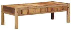 vidaXL Mesa de Café 110x55x35 cm Madeira Sólida Recuperada