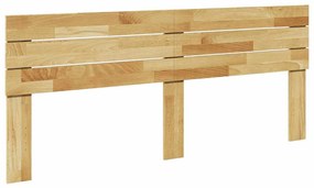 vidaXL Cabeceira 200 cm Madeira Maciça Carvalho
