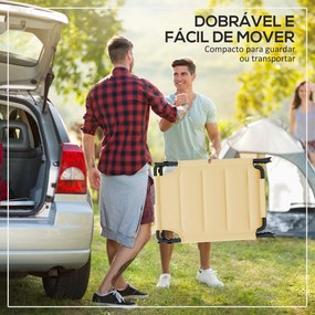 Espreguiçadeira Dobrável Espreguiçadeira de Jardim com Toldo Ajustável