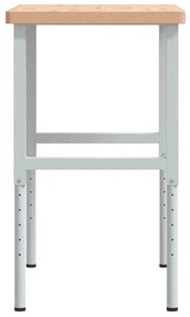 Bancada retangular 100x60x(73-99,5) cm madeira de faia maciça