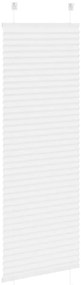 Branco Plissada Cega 40x150 cm Largura Tecido 39,4 cm Poliéster