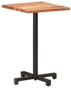 vidaXL Mesa de bistrô com arestas vivas 50x50x75 cm acácia maciça