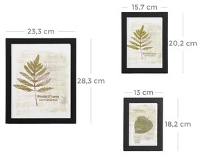 Conjunto de 10 molduras pretas