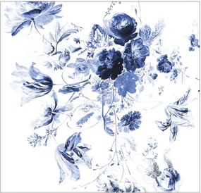 Papel de parede Royal Blue Flowers III