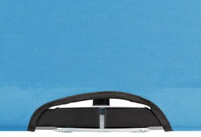 Espreguiçadeira/cama dobrável para 2 pessoas aço azul
