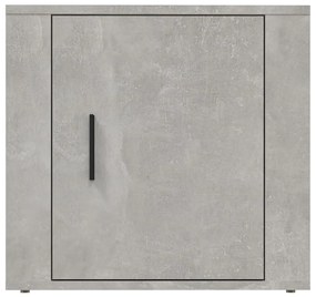 Mesas de cabeceira 2 pcs 50x39x47 cm cinzento cimento