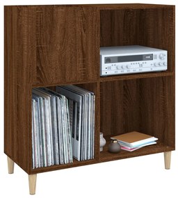 Armário p/ discos 84,5x38x89cm deriv. madeira carvalho castanho