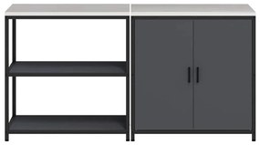 Conjunto de Armazenamento de Cozinha 2 pcs Antracite