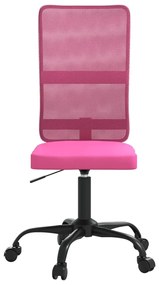 Cadeira de escritório tecido de malha rosa