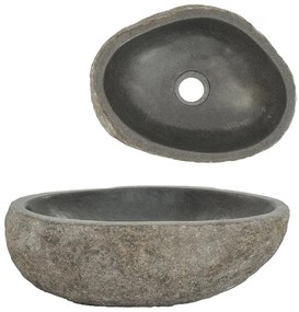 Lavatório pedra do rio oval 30-37 cm