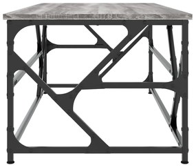 Mesa de centro 100x50x40cm derivados de madeira cinzento sonoma