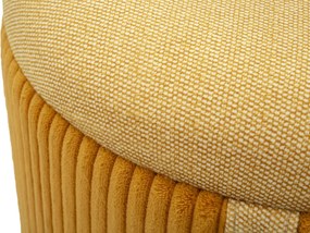 PUFE COM ARMAZENAMENTO BOLZANO 2 PEÇAS Ø 38 X 38-32 X 28 CM AMARELO