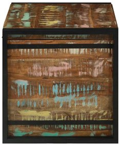 Baú de Armazenagem Multicolorido 80 x 50 x 50 cm - Madeira Reciclada S