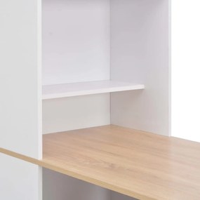 Mesa de bar com armário 115x59x200 cm branco