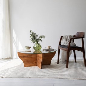 Mesa de Café Amphora - Castanha - 92cm x 36cm x 92cm