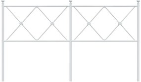 Cabeceira de cama 160 cm metal branco