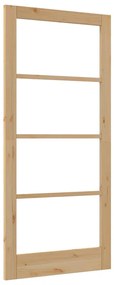Porta Interior com Vidro "ORKDAL" 93x202x4 cm Madeira Sólida de Pinhei
