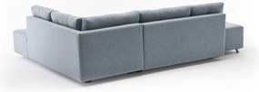 Sofá-Cama de Canto Manama – Azul Claro – 280 x 85 x 206 cm