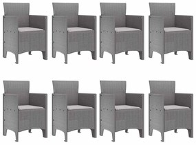 Conjunto de Jantar ao Ar Livre 9 pcs Branco 250 x 100 x 73 cm