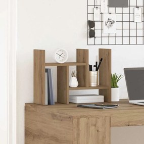 Organizador de Mesa Carvalho Artesanal 34.5x15.5x35.5 cm Madeira