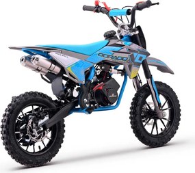 MINI MOTO Crianças MINICROSS gasolina DORADO MD3 49cc 2T 10/10" Com Limitador Velocidade Azul