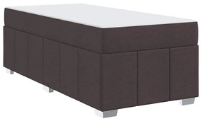 Estrutura da Cama Castanho escuro 90 x 190 cm tecido