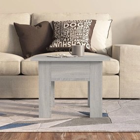 Mesa de centro 55x55x42 cm aglomerado cor sonoma cinzento