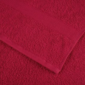 Toalhas premium SOLUND 4 pcs 100x200 cm 600 gsm vermelho