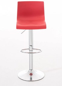 Banco de bar Hoover 39 x 84-104 x 36 cm Vermelho