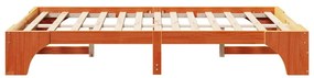 Cama de Pinho Maciço Castanho 120x200 cm
