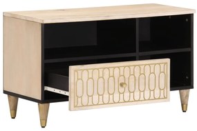Móvel de TV 80x33x46 cm madeira de mangueira maciça