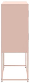 Aparador 68,5x38,5x107 cm aço rosa