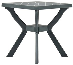 Mesa de bistrô 70x70x72 cm plástico verde
