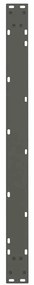 Pés para mesa de jantar em V, 3 peças, antracite, 100x(72-73,3) cm, aç