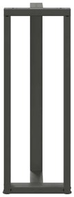 Pés para mesa de bar em forma de T, 2 peças, antracite, 40x35x(110-111