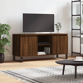 vidaXL Móvel de TV 104x35x50 cm derivados de madeira carvalho castanho