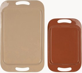 Bandejas decorativas em ferro Soften, conjunto de 2