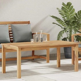 vidaXL Mesa de centro Castanho 110 x 55 x 45 cm Madeira de teca sólida