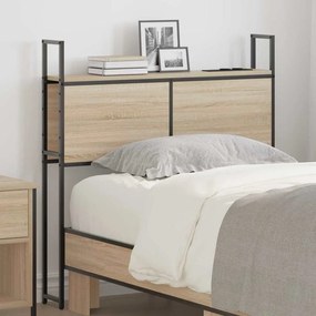 vidaXL Cabeceira de armazenamento com cabeceira Carvalho sonoma 75 cm
