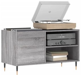 Armário p/ discos 85x38x48 cm derivados madeira cinzento sonoma