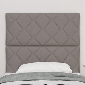 Cabeceira Design Blocos de Diamante Taupe 90 cm Tecido, vidaXL Cabecei