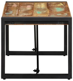 Mesa de centro multicor 80x40x35 cm madeira maciça recuperada