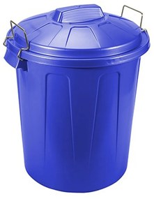 Balde Lixo com Asa Plástico 51l 55X46X44cm Azul